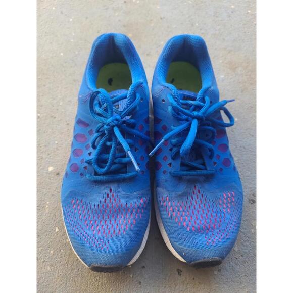 Nike Zoom Pegasus 31 Running Shoes Womens 8 Tennis Shoes Blue Pink - Picture 2 of 7